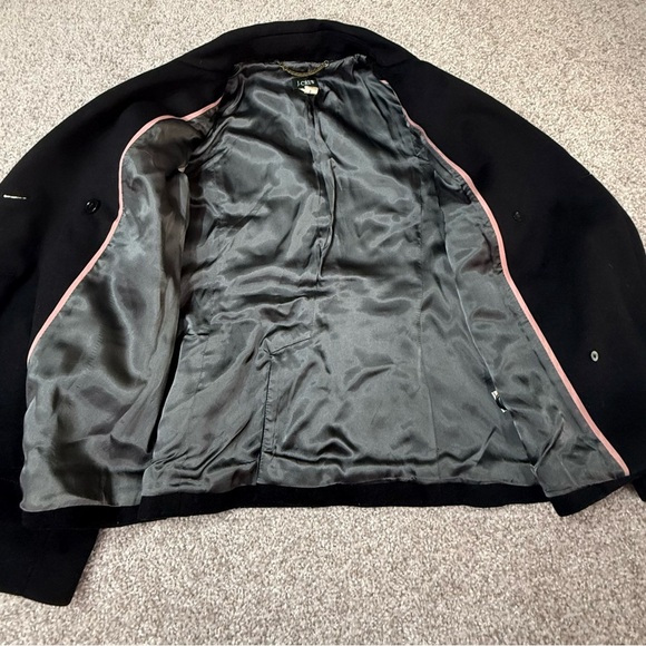 Women’s black J. Crew tailored heavy wool pea coat size 6 - Picture 6 of 7